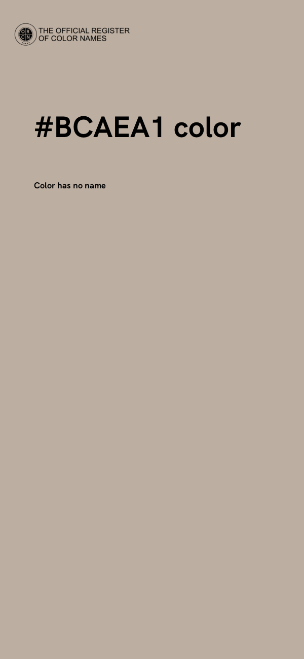 #BCAEA1 color image