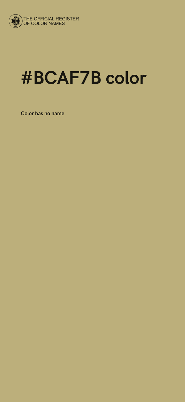 #BCAF7B color image