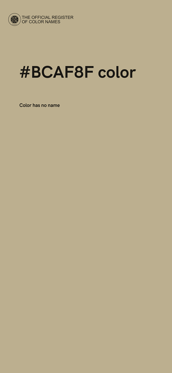 #BCAF8F color image