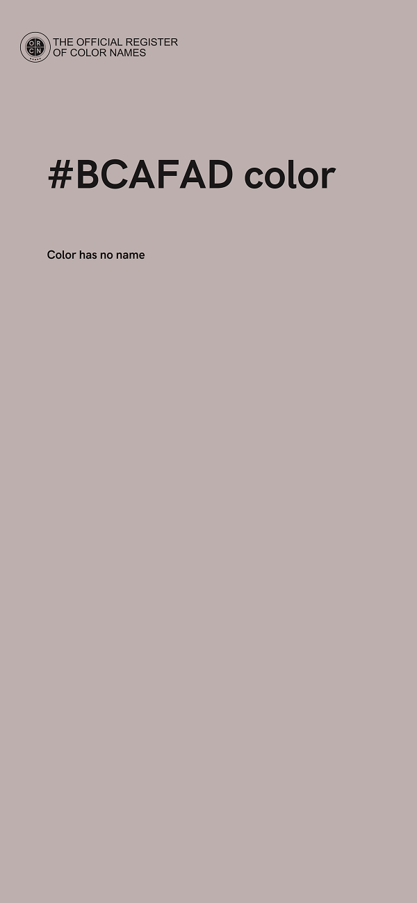 #BCAFAD color image