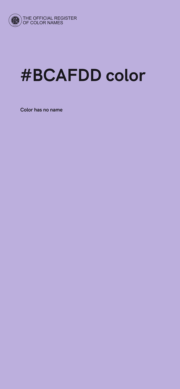#BCAFDD color image
