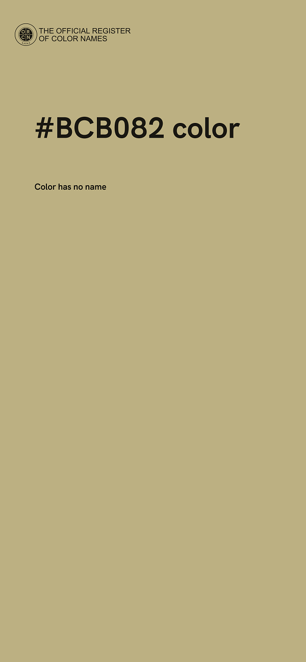 #BCB082 color image