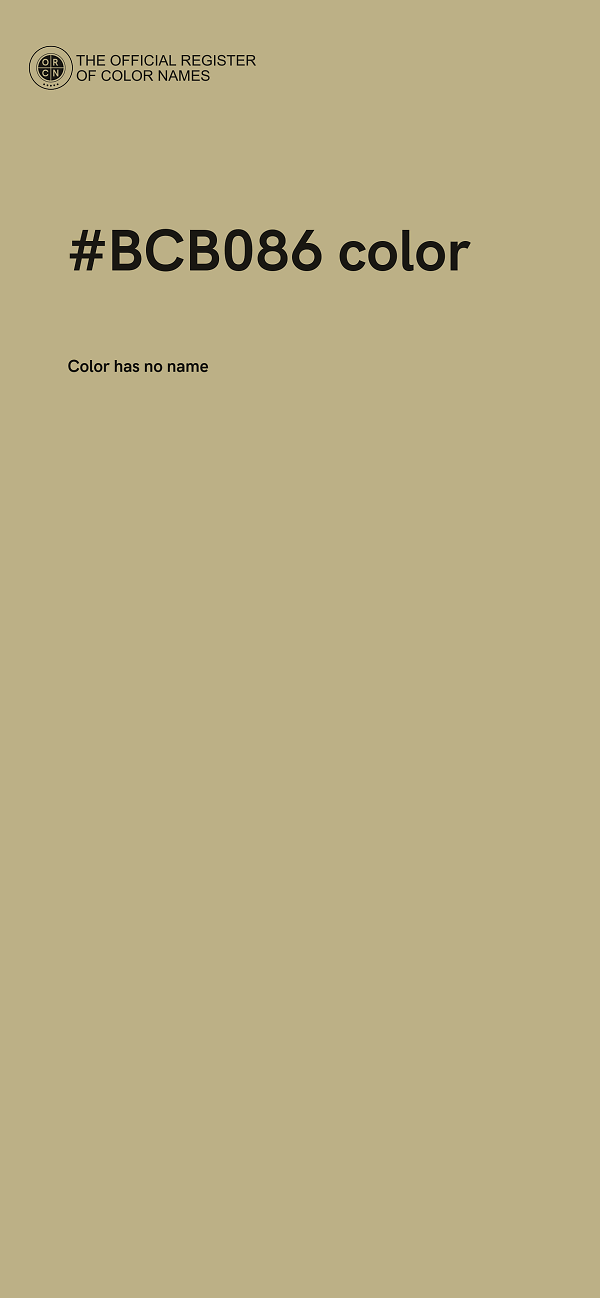 #BCB086 color image
