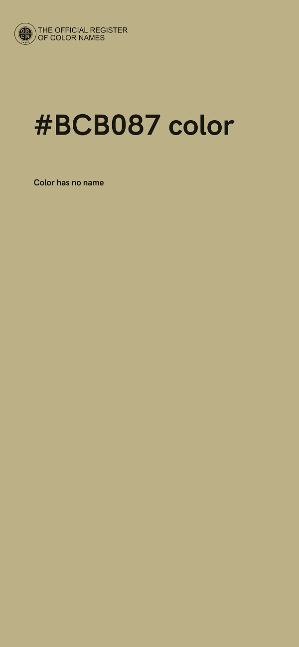 #BCB087 color image