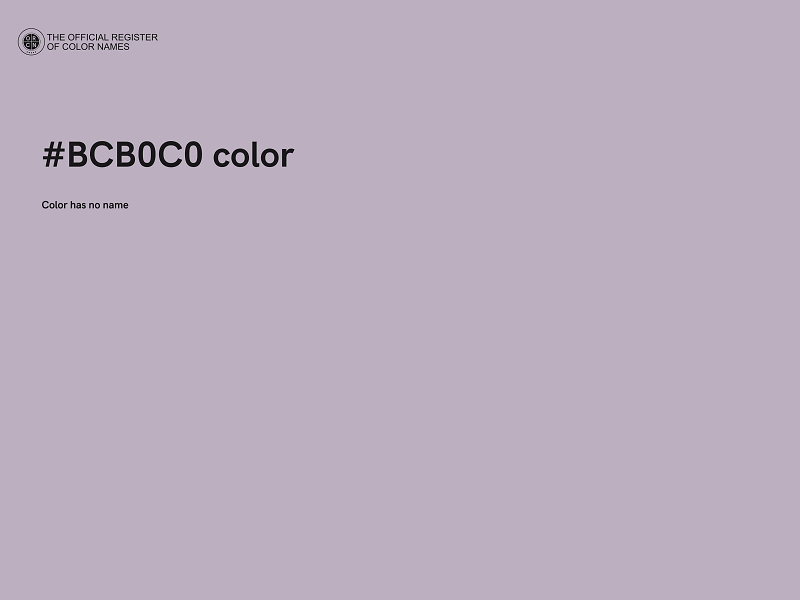 #BCB0C0 color image