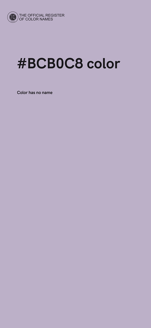 #BCB0C8 color image