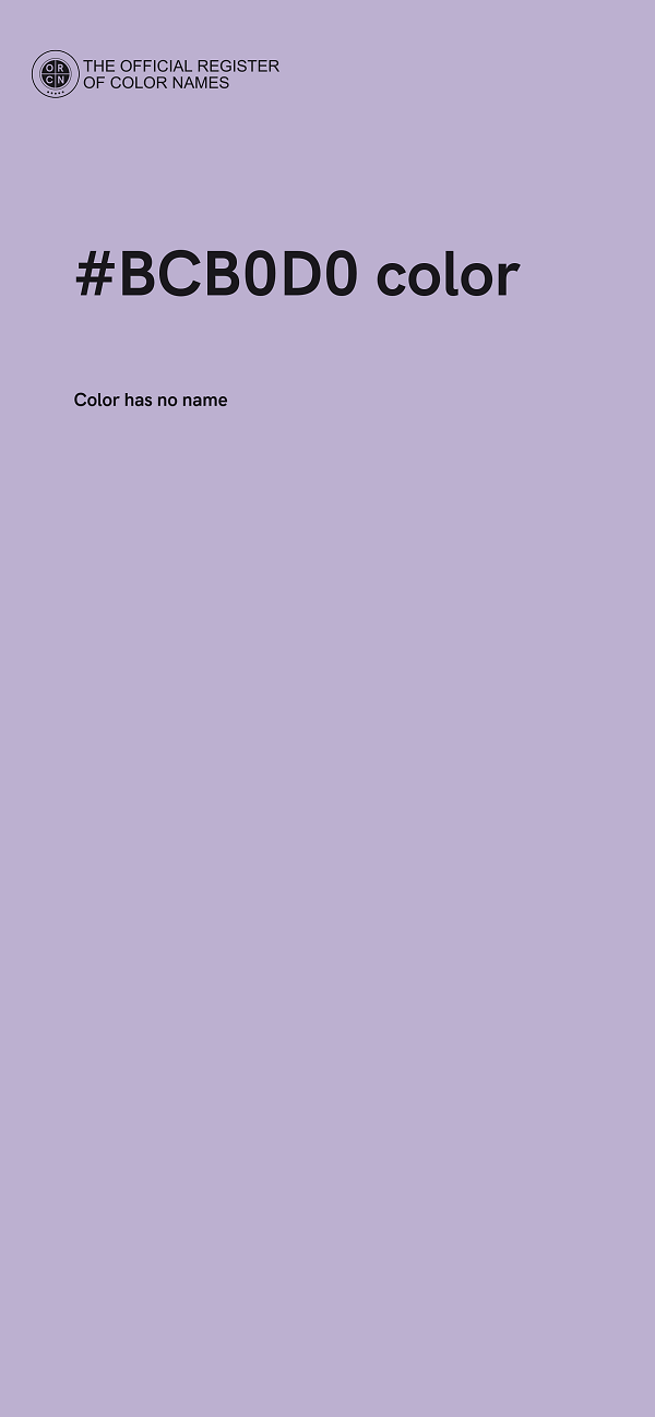 #BCB0D0 color image