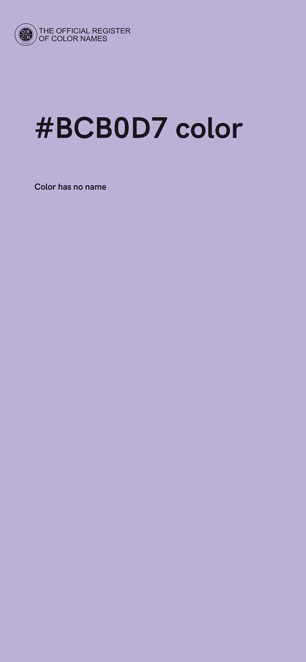 #BCB0D7 color image