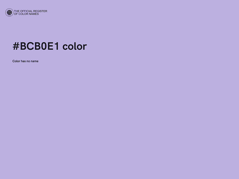 #BCB0E1 color image