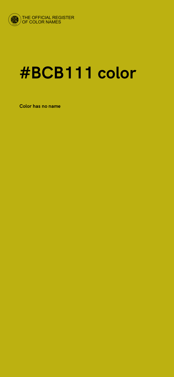 #BCB111 color image