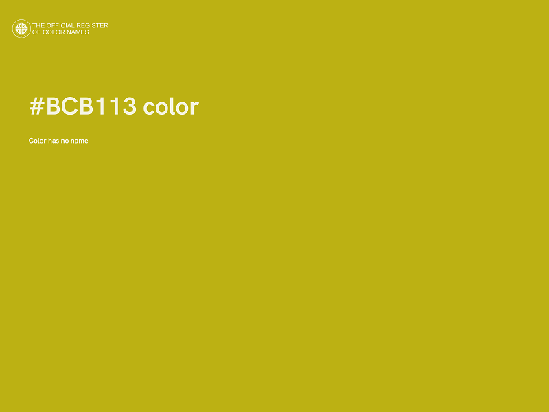 #BCB113 color image