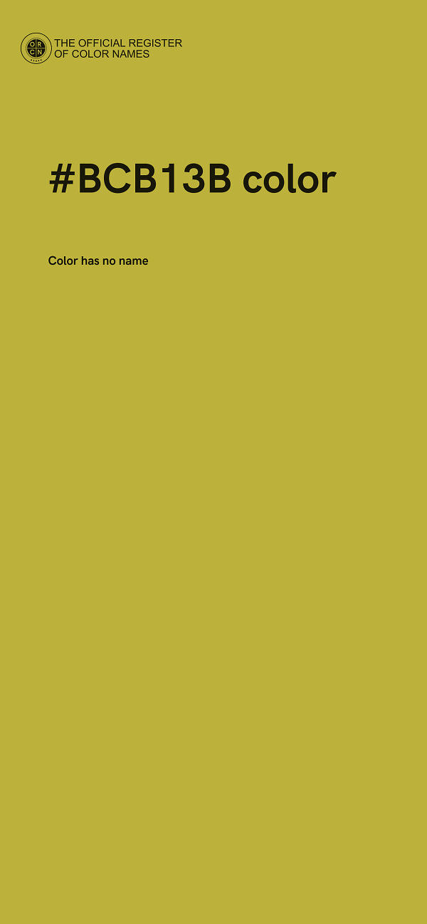 #BCB13B color image
