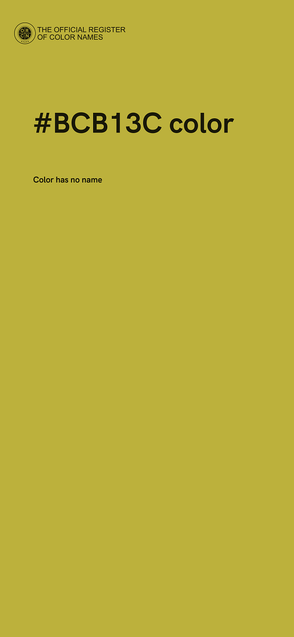 #BCB13C color image