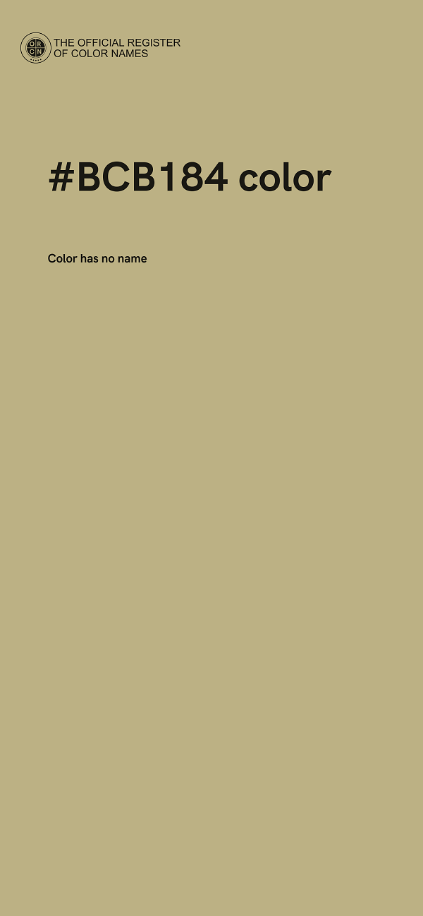 #BCB184 color image