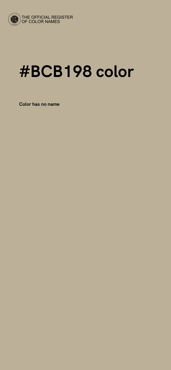 #BCB198 color image