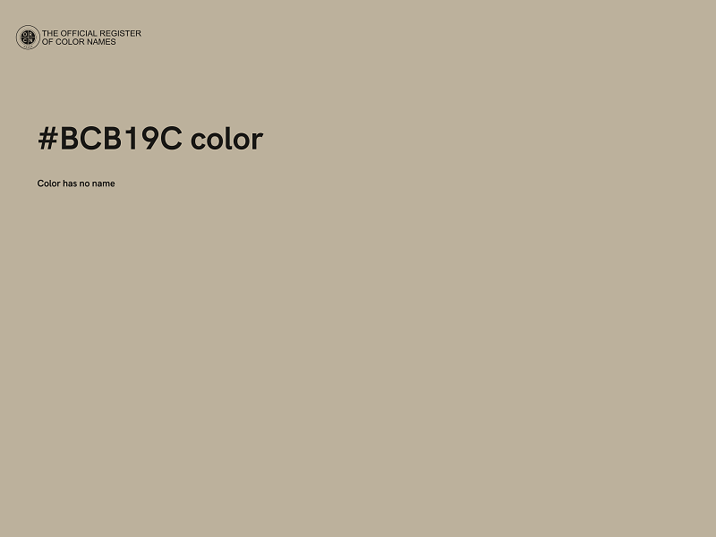 #BCB19C color image