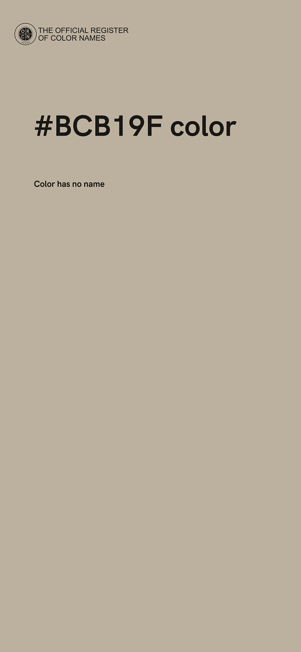 #BCB19F color image