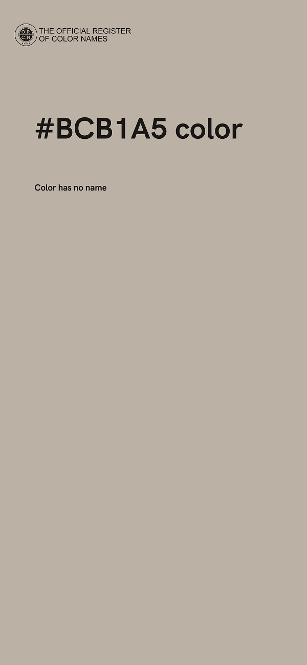 #BCB1A5 color image