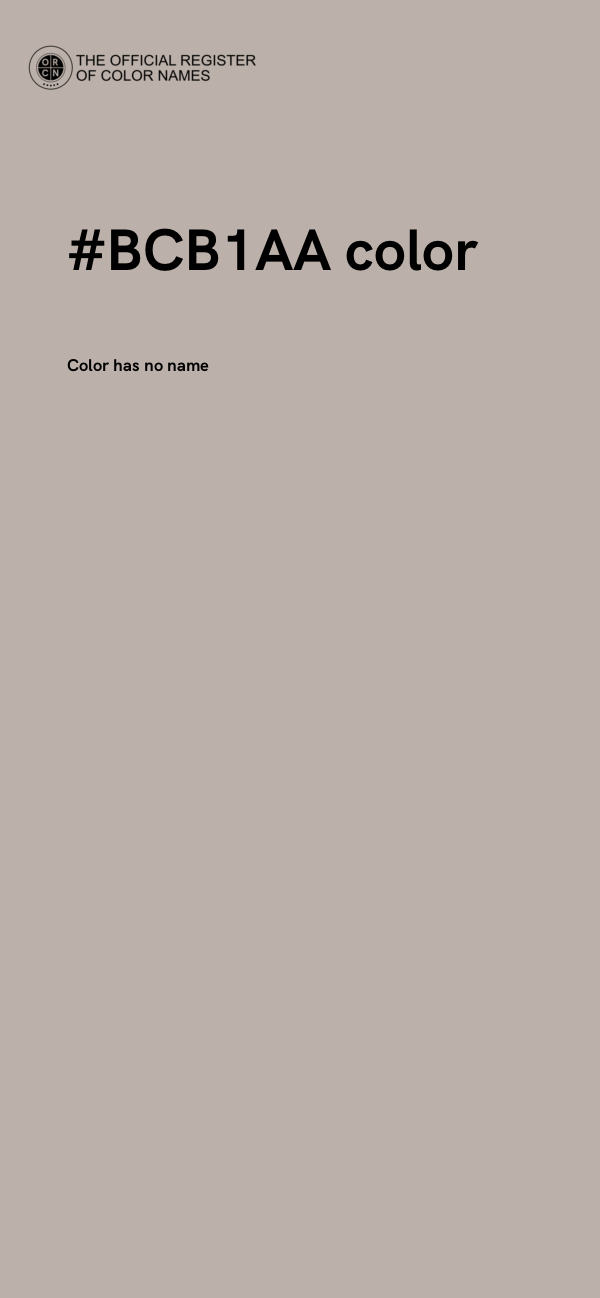 #BCB1AA color image