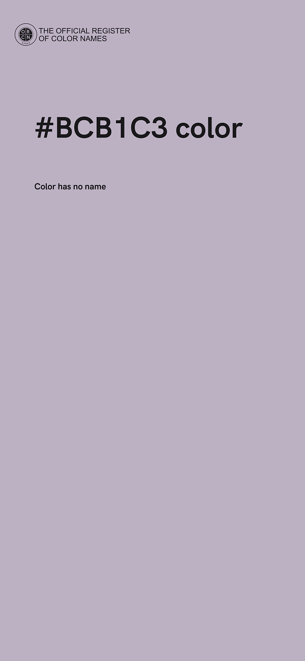 #BCB1C3 color image
