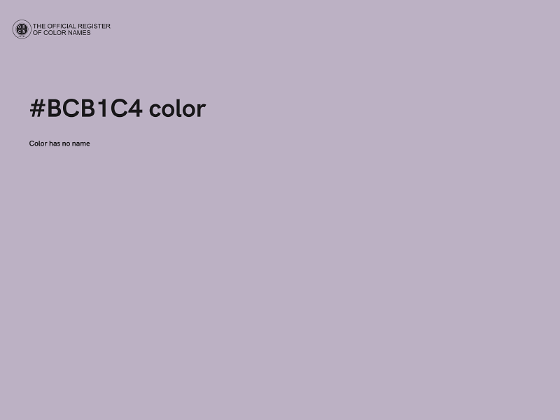 #BCB1C4 color image