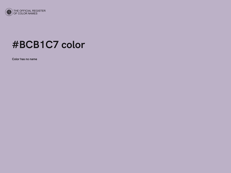 #BCB1C7 color image