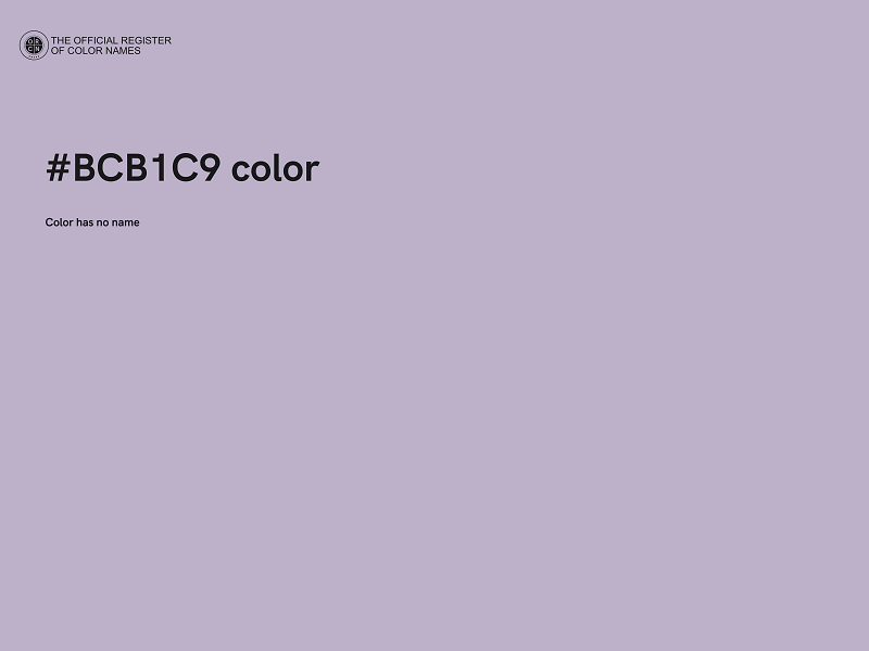 #BCB1C9 color image