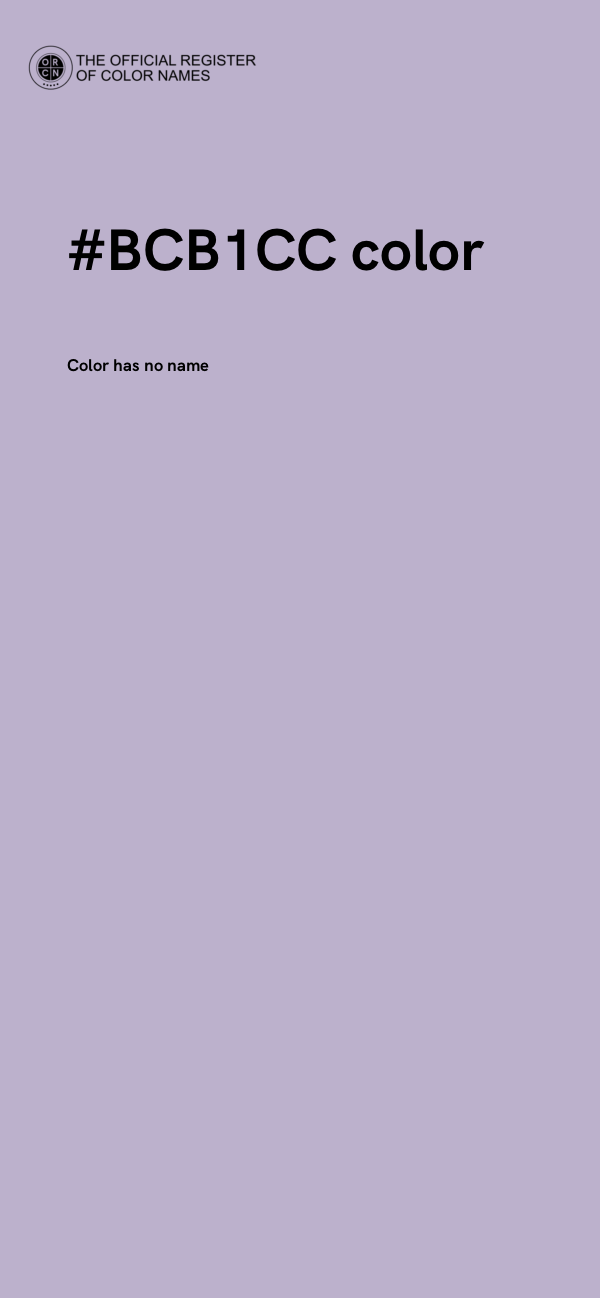 #BCB1CC color image