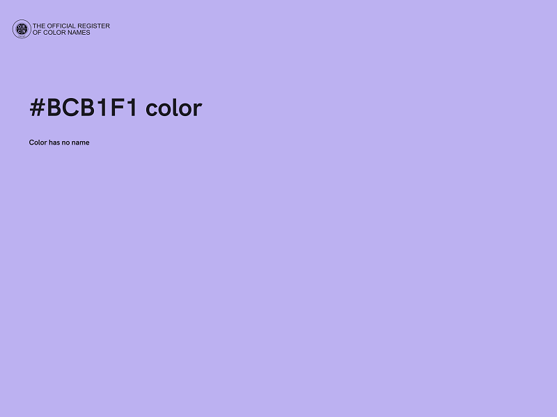 #BCB1F1 color image