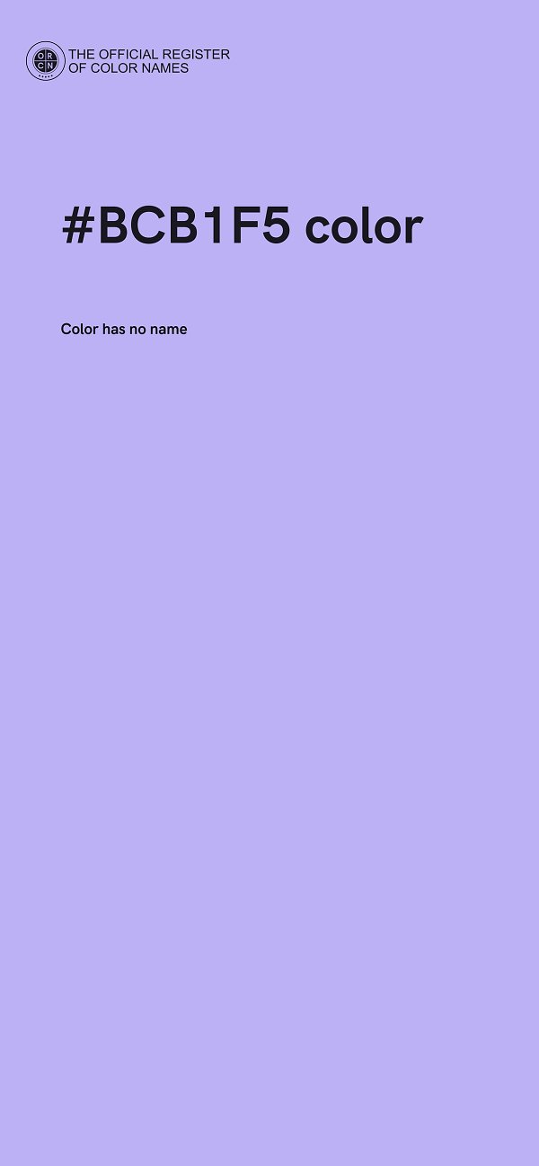 #BCB1F5 color image