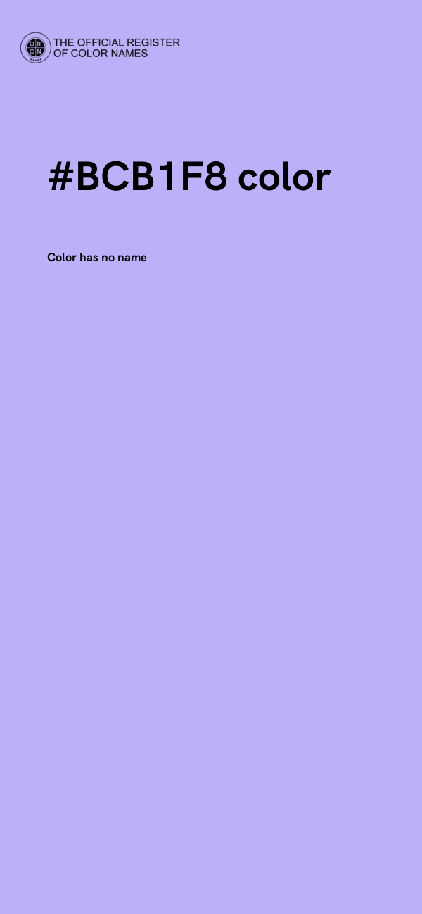 #BCB1F8 color image