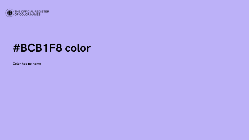 #BCB1F8 color image