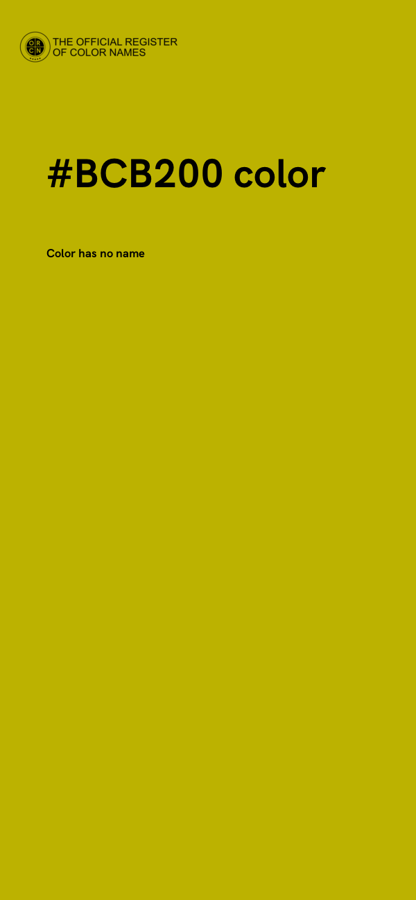 #BCB200 color image