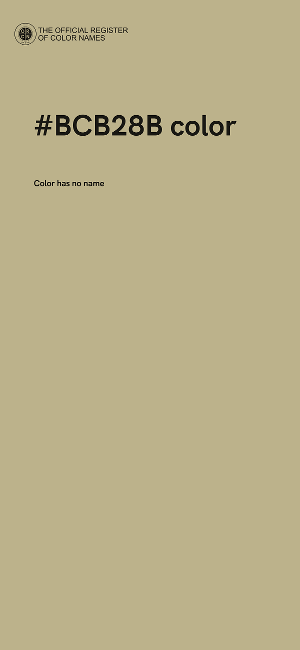 #BCB28B color image