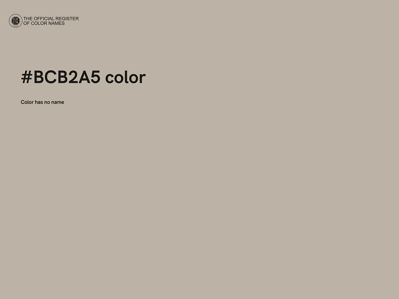 #BCB2A5 color image