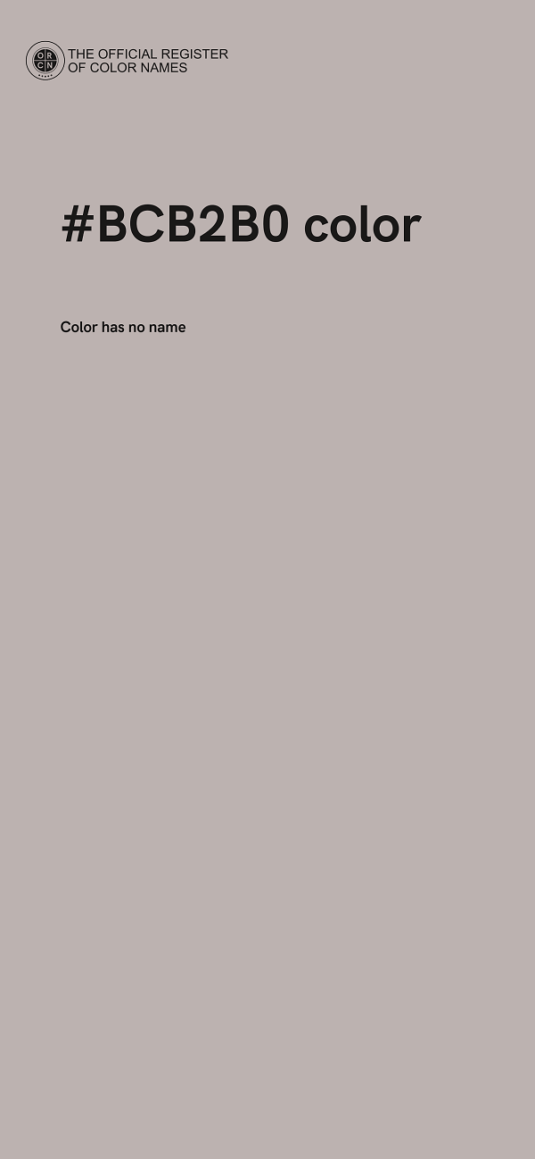 #BCB2B0 color image