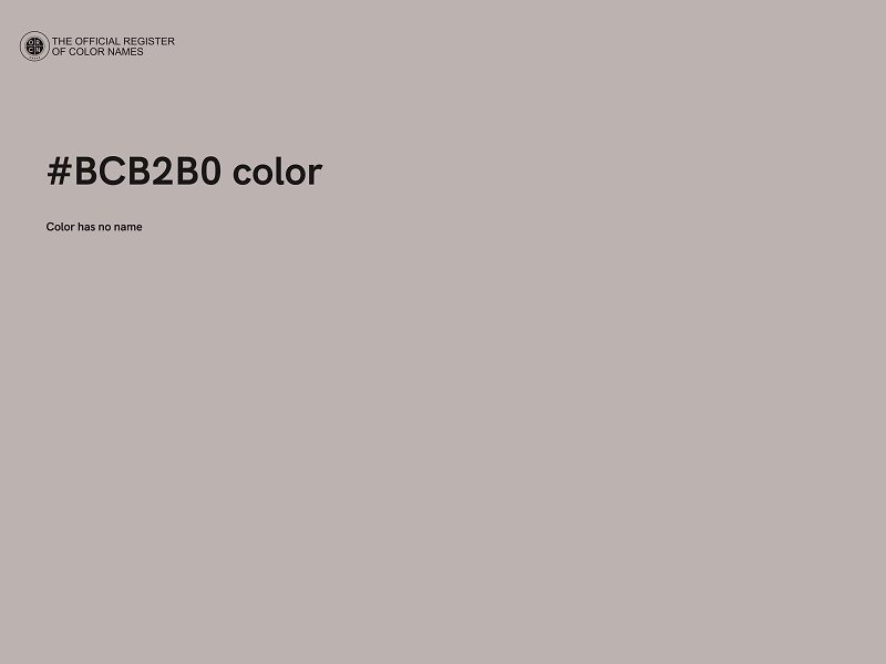 #BCB2B0 color image