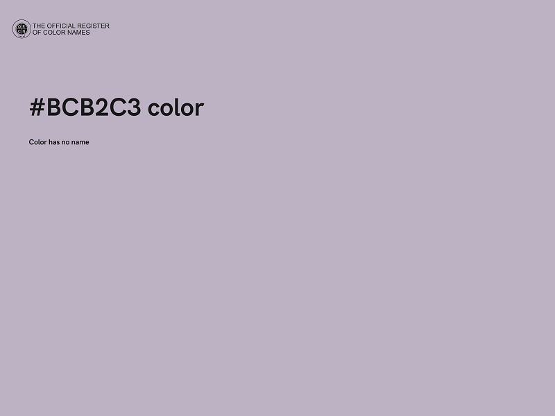 #BCB2C3 color image