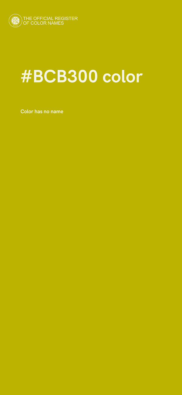 #BCB300 color image