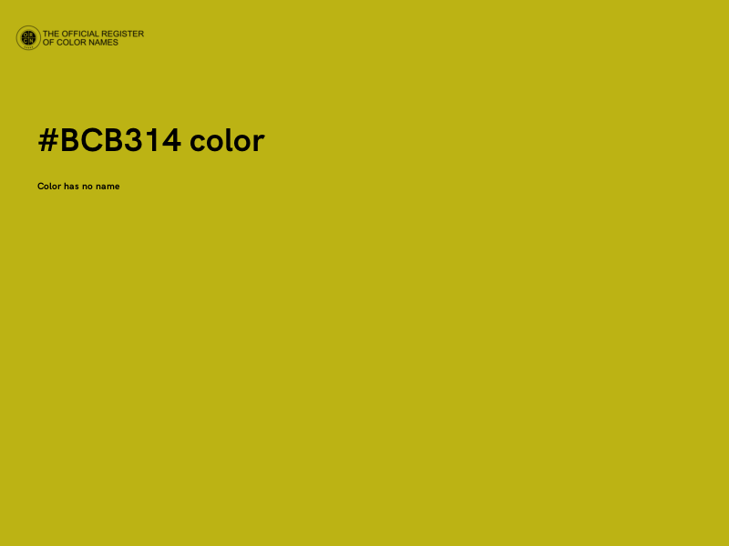 #BCB314 color image