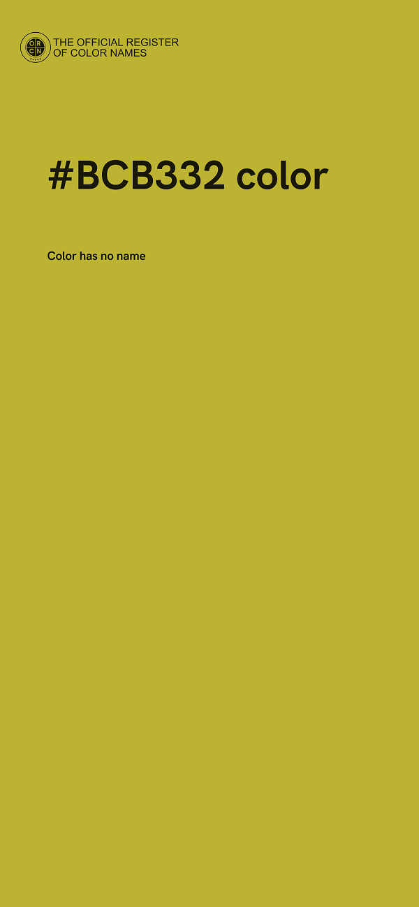 #BCB332 color image