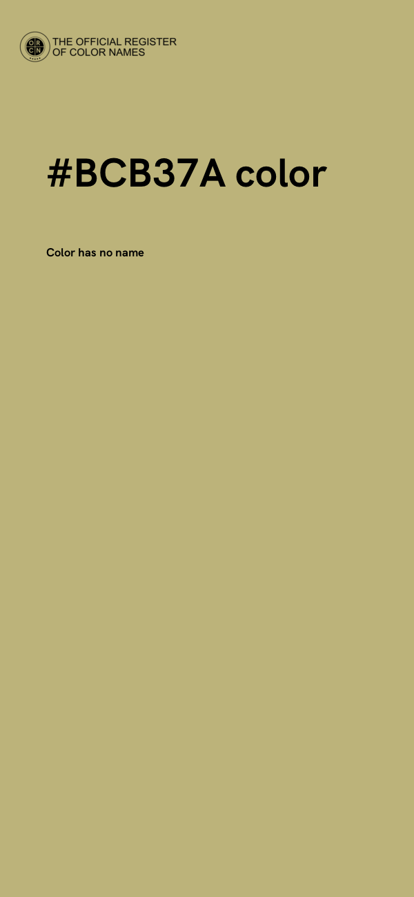 #BCB37A color image