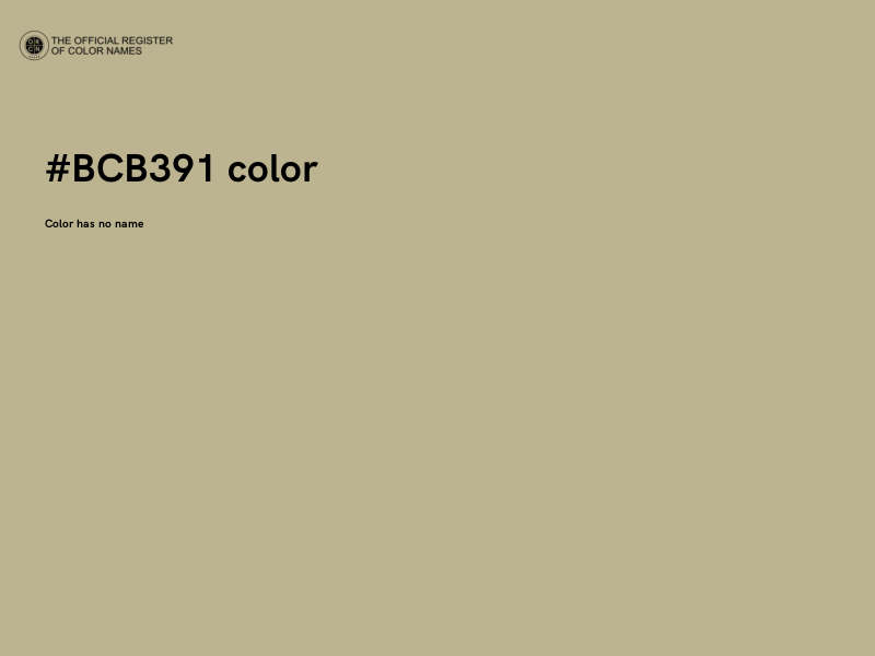 #BCB391 color image