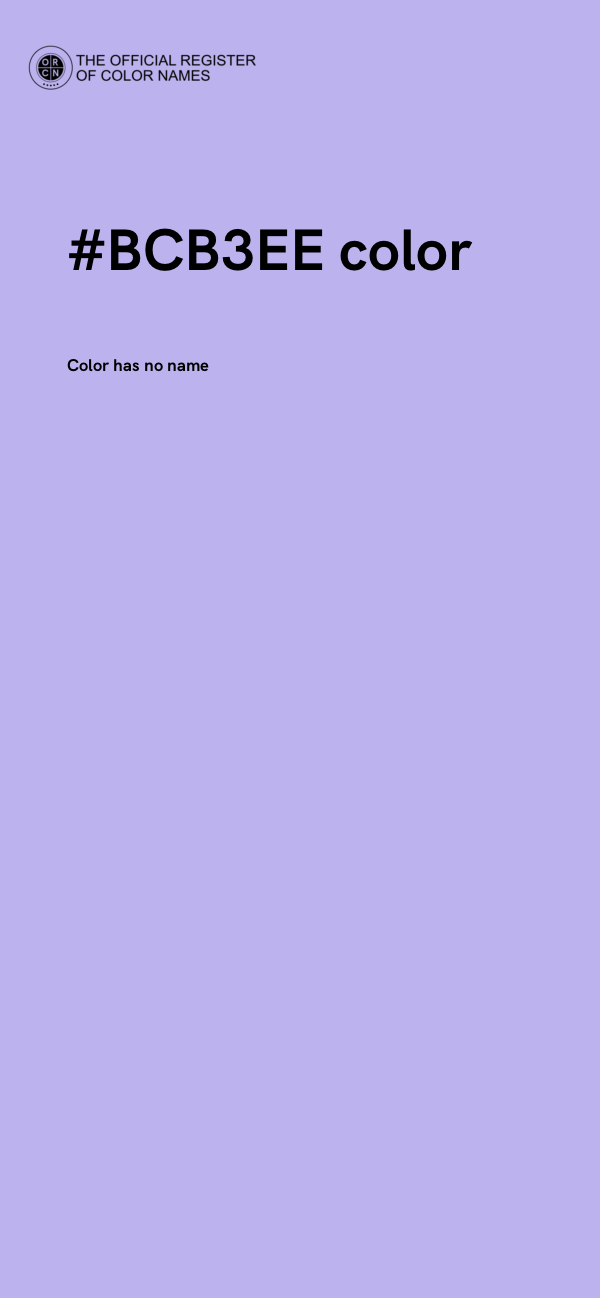 #BCB3EE color image