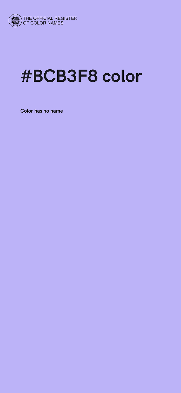#BCB3F8 color image