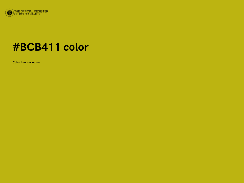 #BCB411 color image