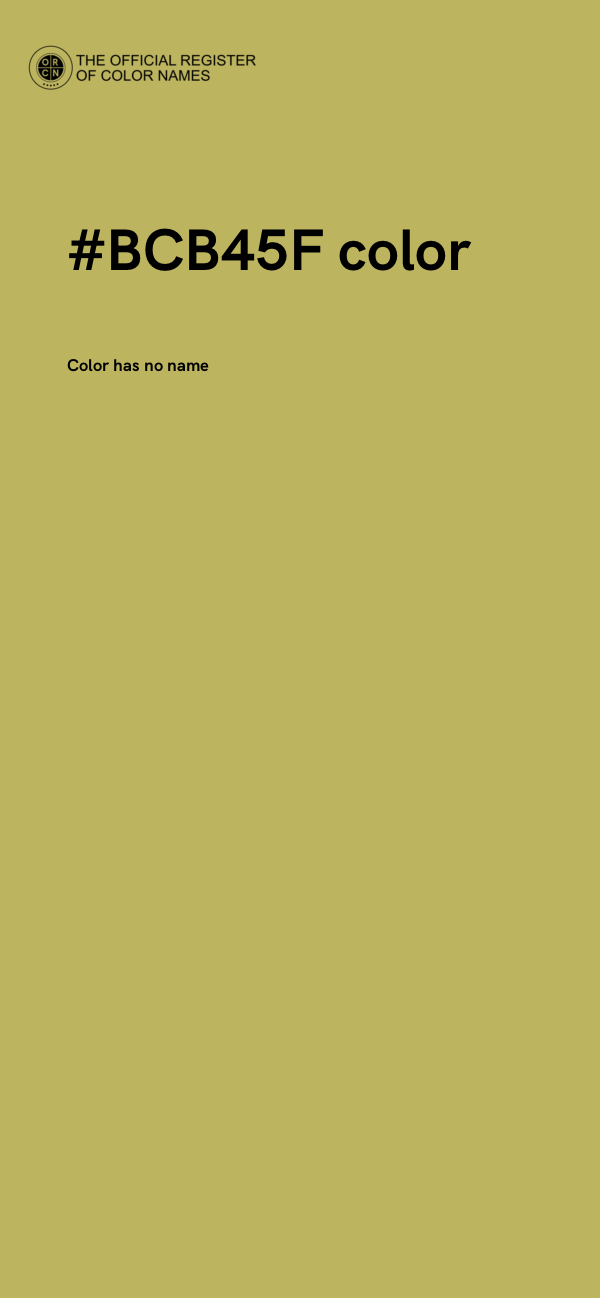 #BCB45F color image