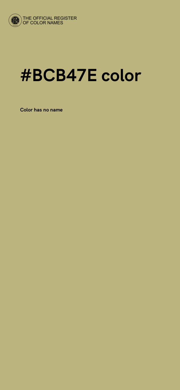 #BCB47E color image
