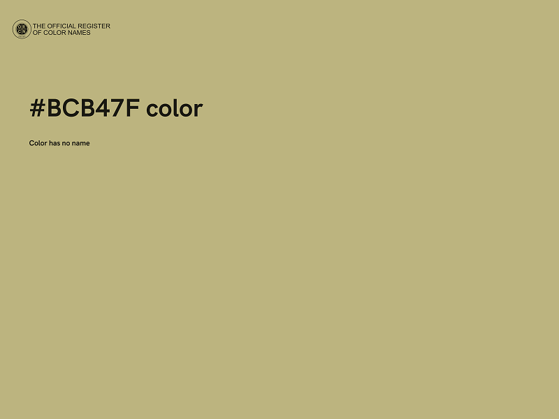 #BCB47F color image