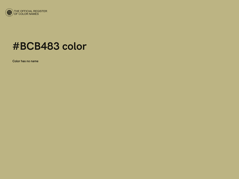 #BCB483 color image